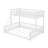 Twin XL Over Queen Bunk Beds With Ladder & Guardrails-1625111352