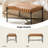 Channel Tufted Industrial 30" Wide Faux Leather Bench-108777094