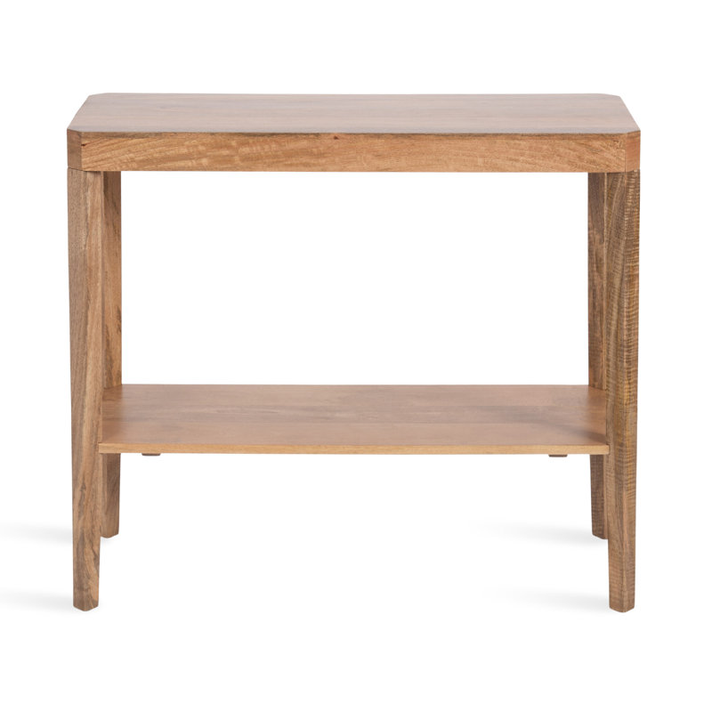Ardentown Rectangle Entryway Console Table, Natural Wood