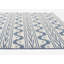 Tapis ikat bleu / blanc Karini-20724065