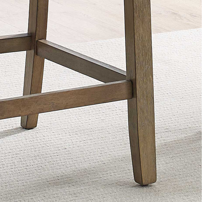 Chaise de comptoir avec têtes de clou (ensemble de 2)