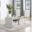 Table basse de salon 1pc blanc antique