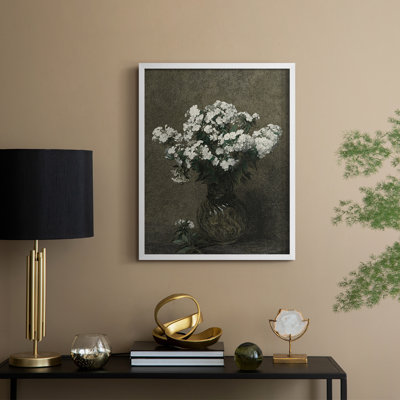 Reproduction florale vintage encadrée CCXC - bois massif