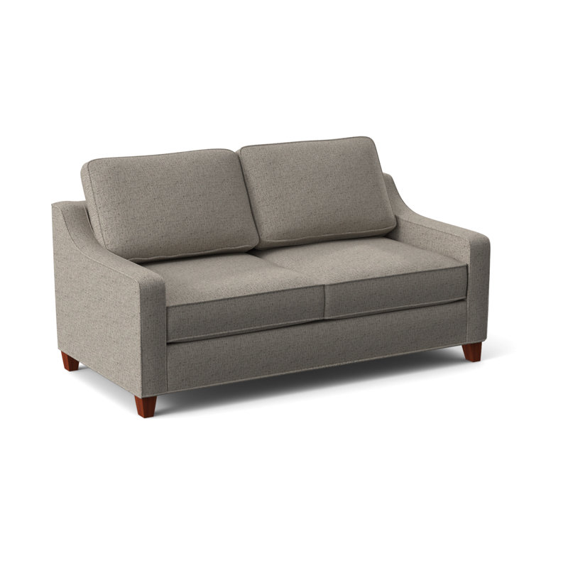 Clark 74" Square Arm Sofa with Reversible Cushions, Ridgecrest Meadow, BM Cherry