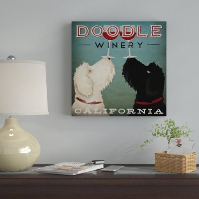 «Doodle Wine» par Ryan Fowler, reproduction d'art graphique sur toile