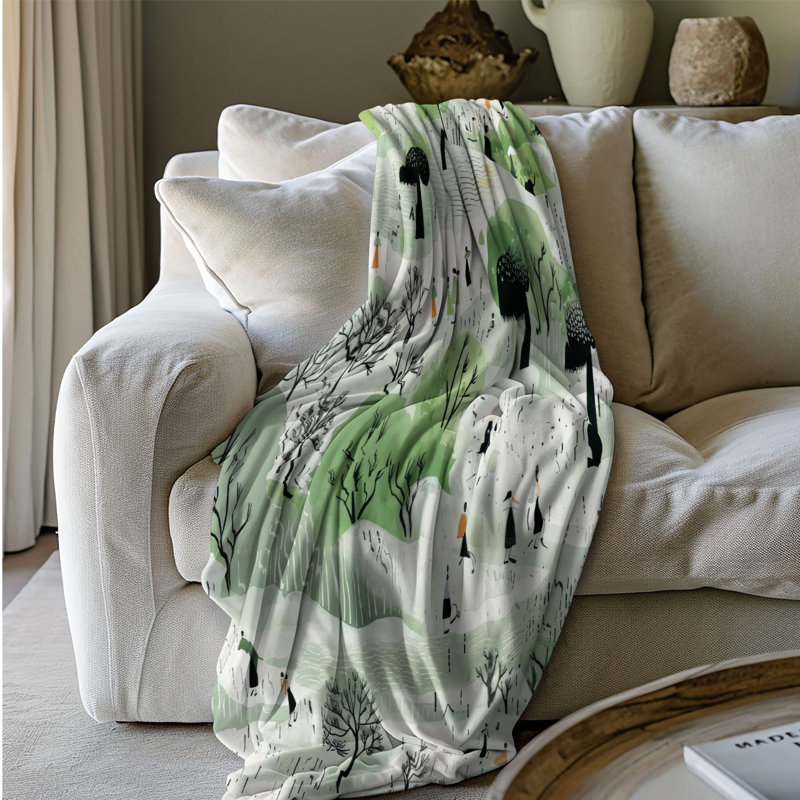Rainy Forest - 1 Piece Blanket, 60" L x 50" W