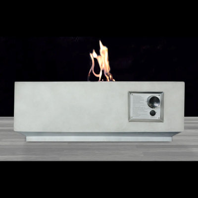 Fiber Reinforced Concrete Propane Gas Fire Pit table