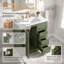 Meuble-lavabo 24 po en MDF + fer avec lavabo intégré en céramique à 1 porte et 3 tiroirs-131148013-131409494