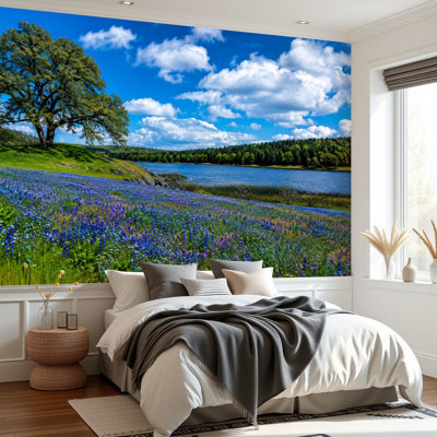 Papier peint adhésif auto-adhésif Texas Bluebonnets