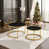 Plateau noir / base or