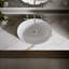 Lavabo de salle de bain vasque oval en porcelaine vitreuse avec trop-plein Vox