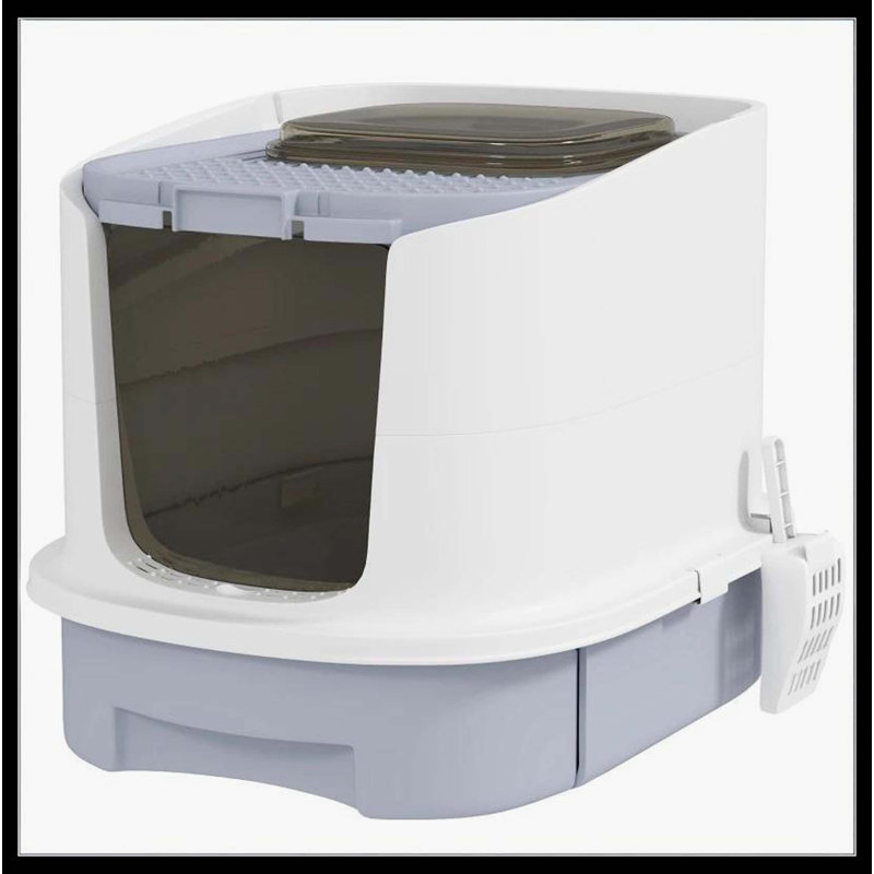 Easy To Clean Litter Box,Covered Cat Litter Box