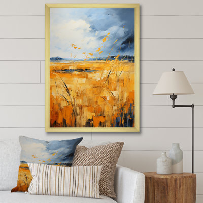 Bena " Yellow Blue Prairies Gold And Sky I "