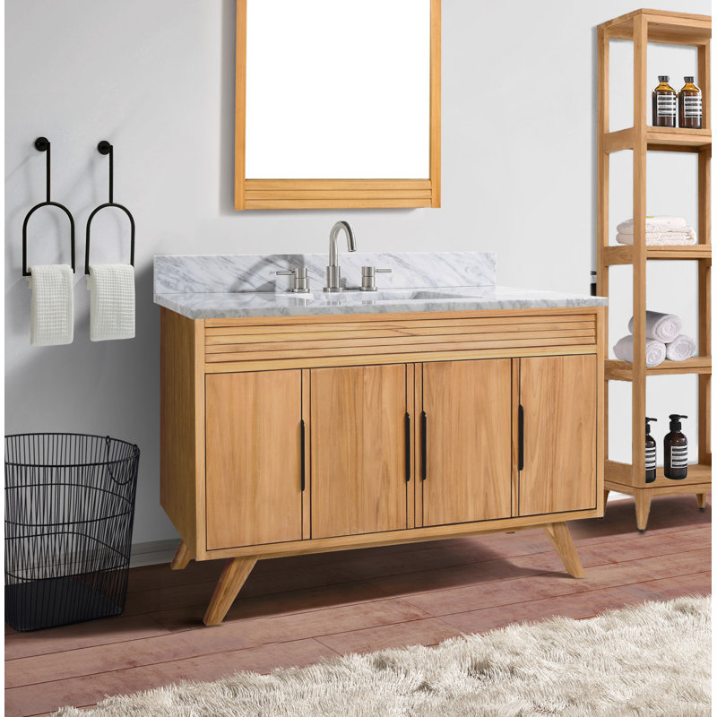 Taylor 49'' W Single Vanity, Natural Teak