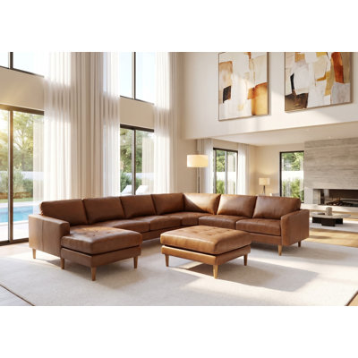 Mentzer Upholstered U-Shaped Sectional Left Hand Facing