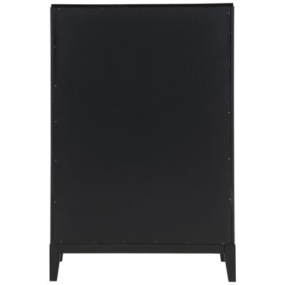 Mason Black 5-Drawer Chest