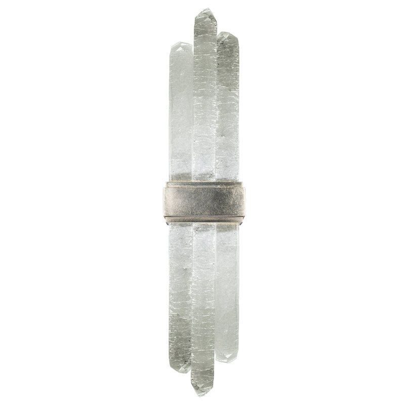 Lior 2 - Light Flush Mounted Sconce, Silver, 3000, 16.5" H x 5" W x 4" D