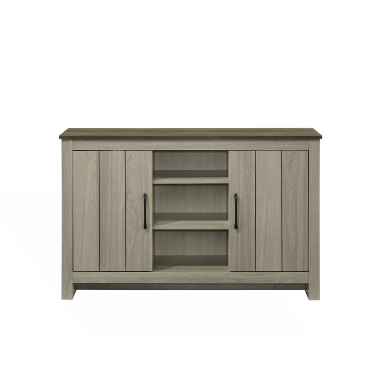 Console, buffet, armoire avec tablettes et portes