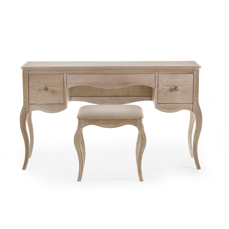 Satilla Dressing Table, Limed Oak