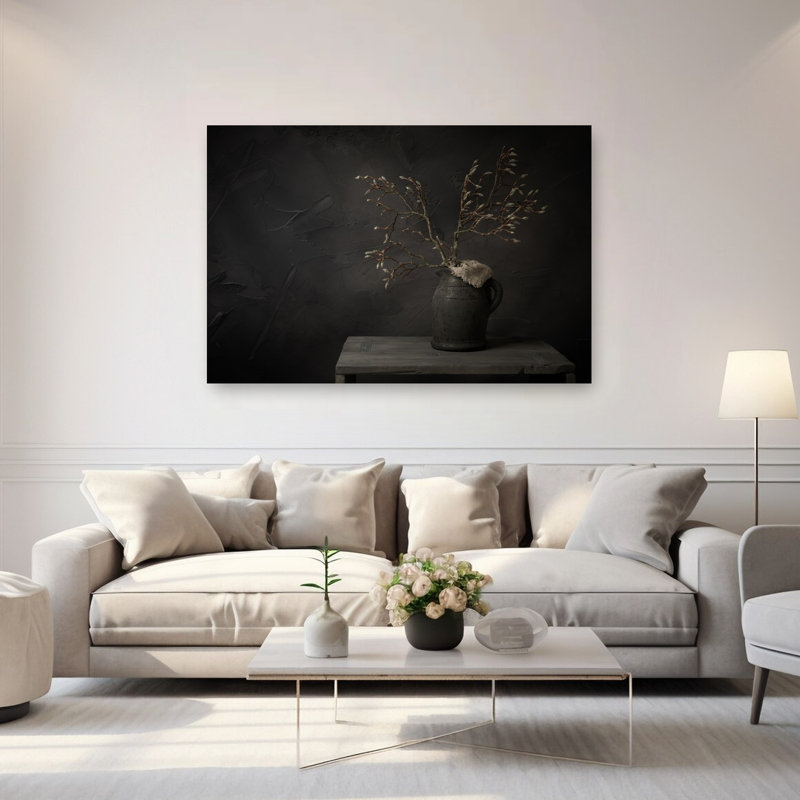 Impression d'art mural Moody Budding Branches, 40" H x 60" W