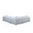 Elegant Corner Sofa with Beech Wood Frame, 9.3 x 10.6 ft | 100% Polyester Fabric, Dry-Cleanable | 4 Cushions (18 x 18 in), Durable Spring & Foam Comfort | Modern Scandinavian Design, Walnut Legs, White Color-1279282691