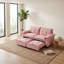 Canapé-lit coulissant en velours de 73 po, causeuse convertible avec matelas caché, conception peu encombrante-1761437645