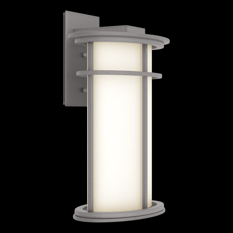 Province Outdoor Armed Sconce, Coastal Burnished Steel, 15.4" H x 10.2" W x 7.1" D