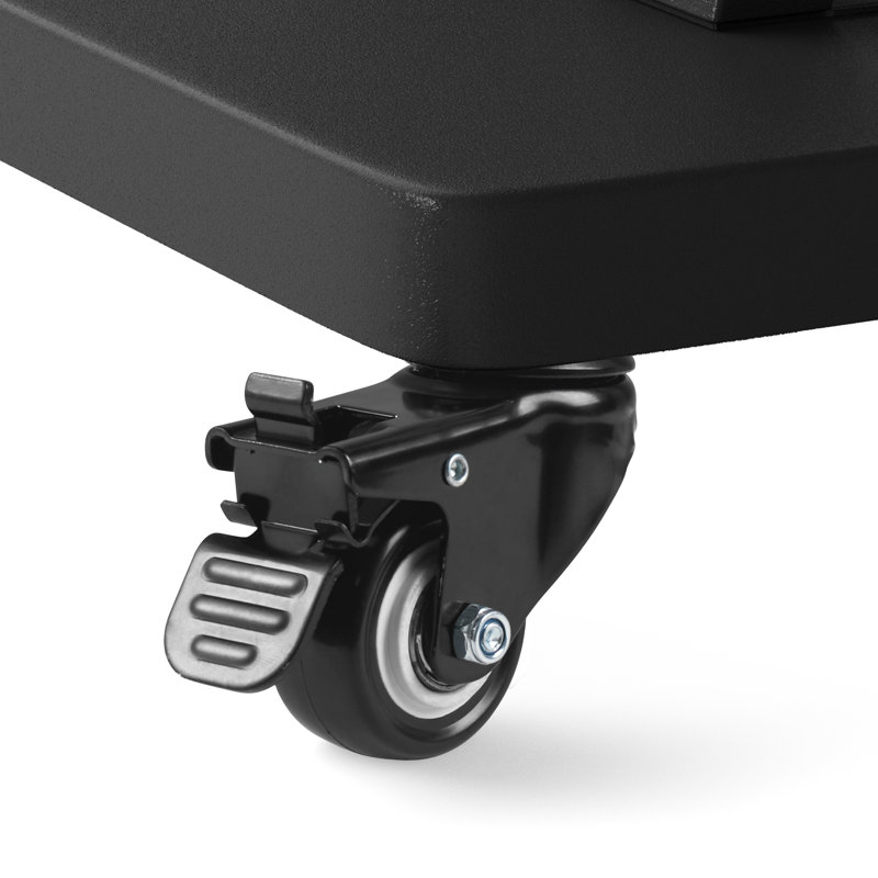 UNHO Extra Large Floor TV Stand Mount Rolling Cart for 50-100 LCD LED Flat Screens Holds up to 176 Lbs