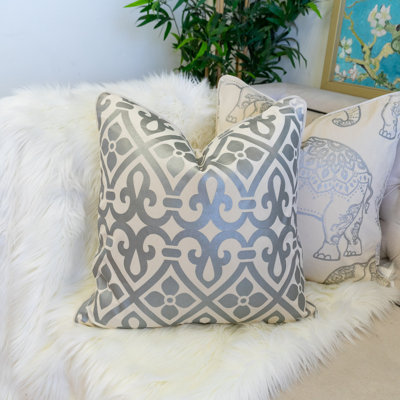  Coussin carré en velours