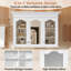 Armoire à pharmacie murale de 40 pouces avec miroir et tablettes, armoire de rangement de salle de bain avec portes en verre | Idée de cadeau