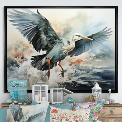 «Japon Art Cranes Flight II», reproductions d'art mural japonais