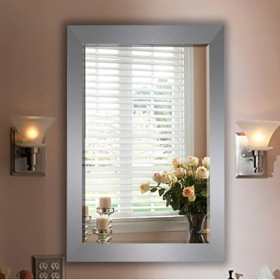 Versal Wood Flat Mirror