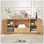 Meuble télé 64 po, buffet arrondi, armoire de rangement 64 po-924366453