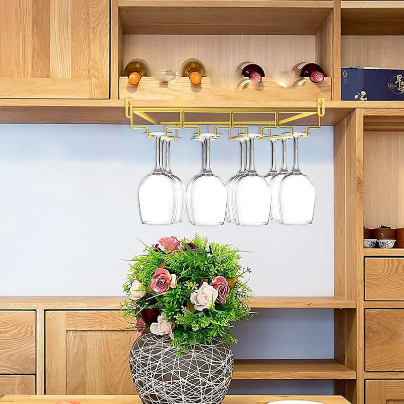 Nail Free Metal High Footed Cup Holder Storage Rack