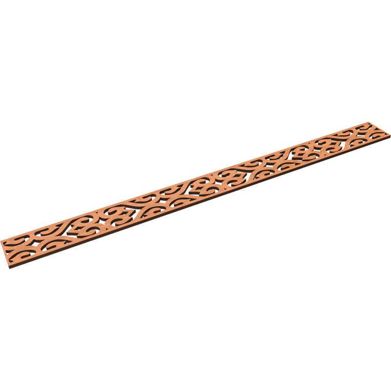 Moulure de chantournage Keene, Cerisier, H 4 po x l 46,375 po x P 0,375 po