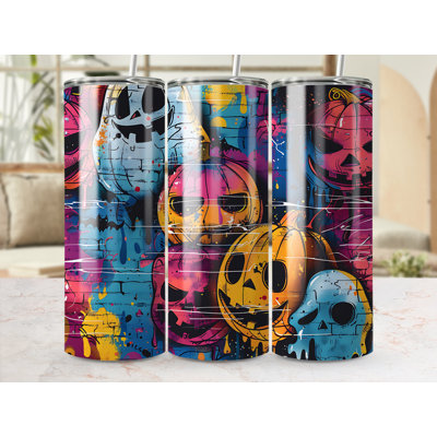 Choose Handmade Tumblers 591 mL Vacuum Insulated Stainless Steel (18/8) Travel Tumbler with Straw