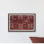 Red Tribal Pattern - Single Picture Frame Print-111454202