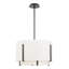 Luminaire suspendu tambour 1 lumière DEL Strum