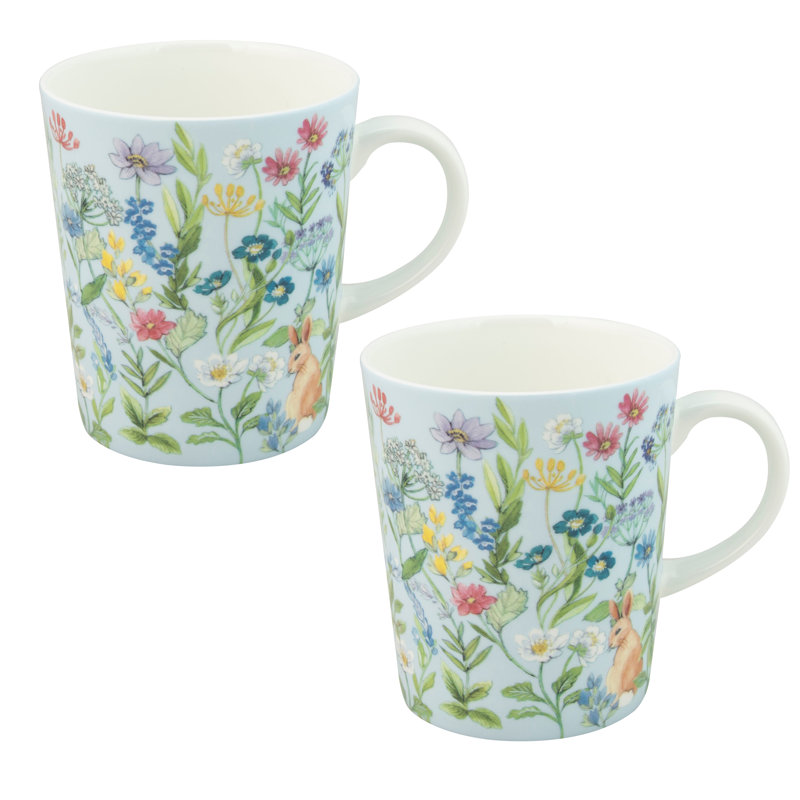 Tasse à café Forest, Turquoise, Lapin des forêts