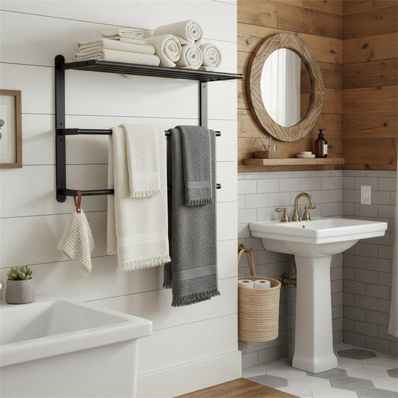 60cm 1 Wall Mounted Required Towel Bar