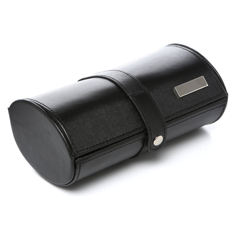Leather Travel Case +, Black