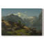 Hans Gude "Paysage de fjords norvégiens avec cabines" - Art mural sur toile tendue de qualité musée-401539221