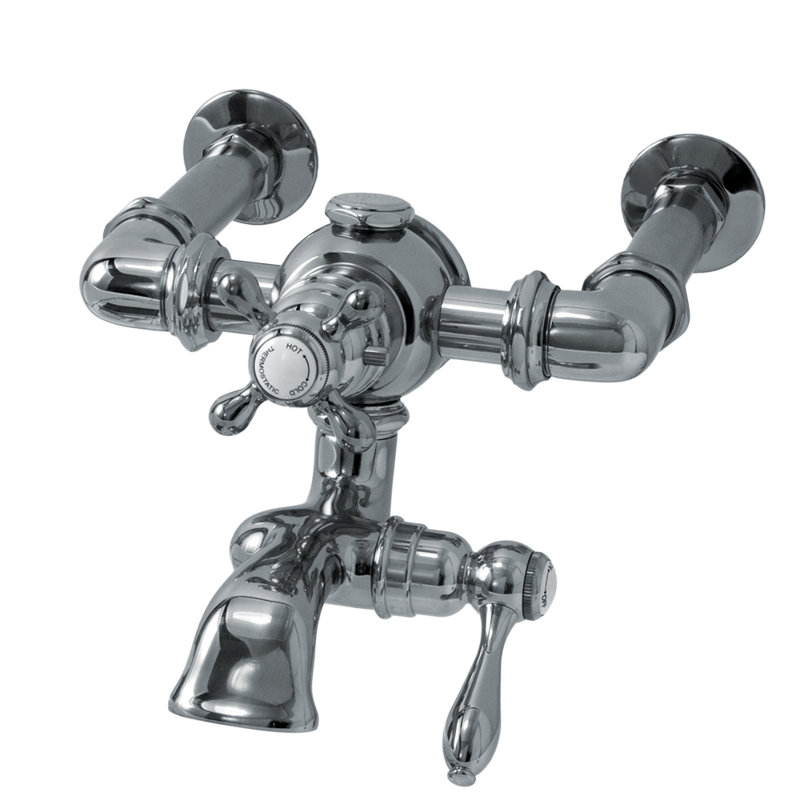 Robinet de baignoire mural thermostatique Strom Living, Chrome