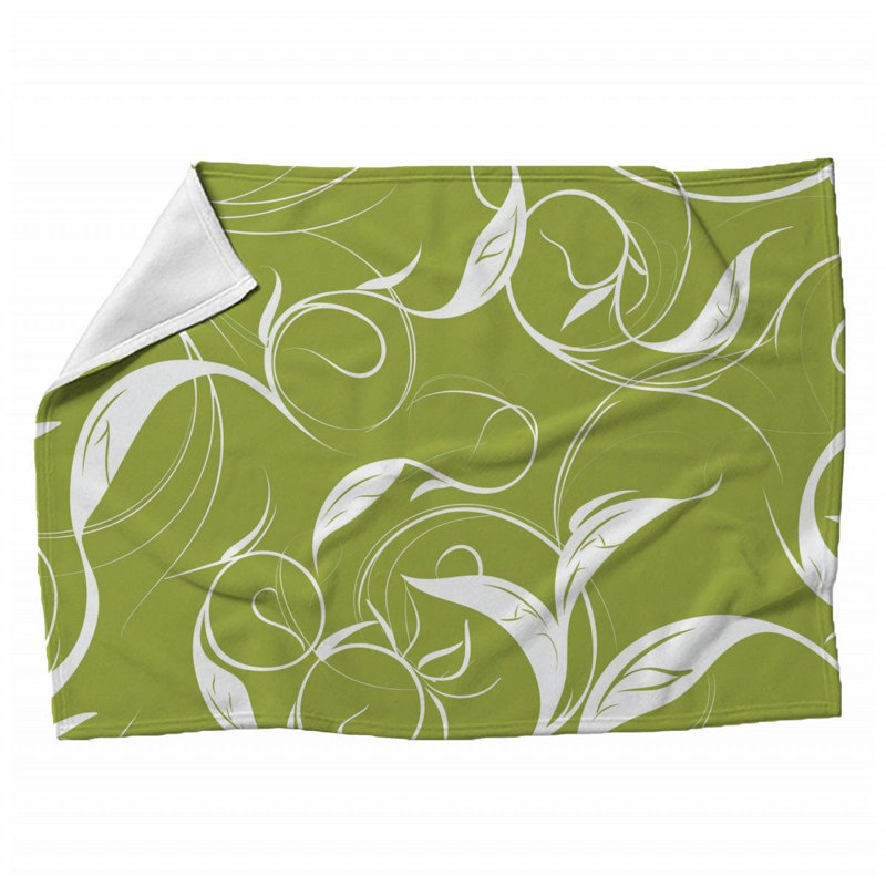 Silken Curves Machine Printed Throw Blanket, Throw