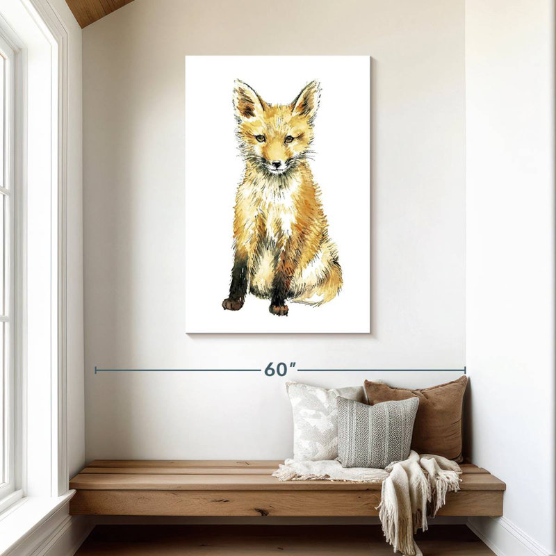 Brampt Baby Fox Portrait, 45" H x 30" W