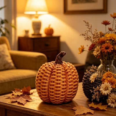 Woven basket Hand-Woven Halloween Pumpkin Witch Basket