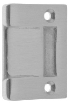Solid Brass Rectangle Strike, Satin Chrome