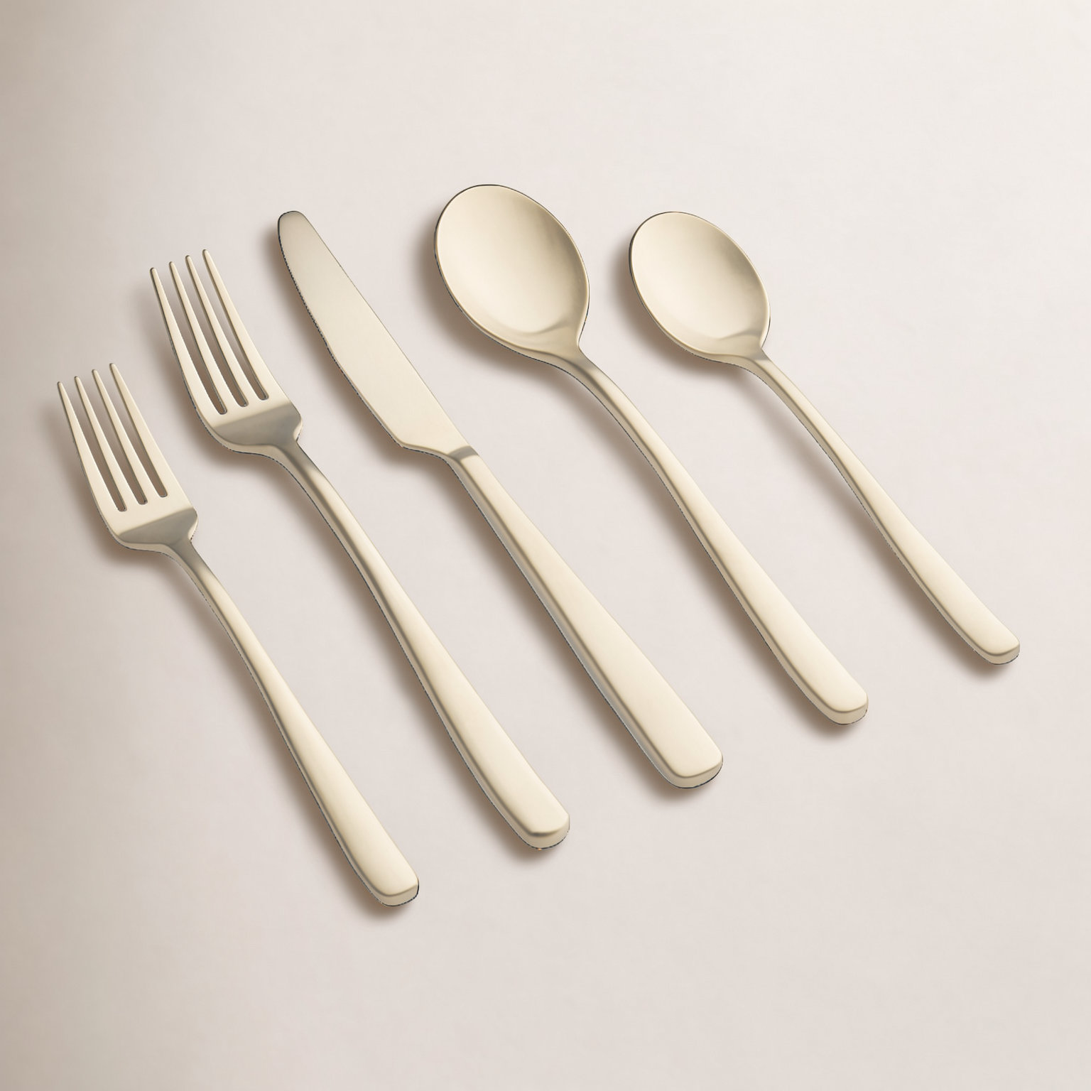 Flatware Set - Service for 4, Champagne