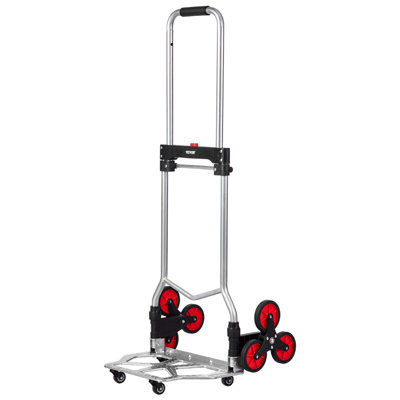 Stair Climbing Cart Heavy Duty Folding Hand Truck Dolly 260 lbs 10 Wheels
