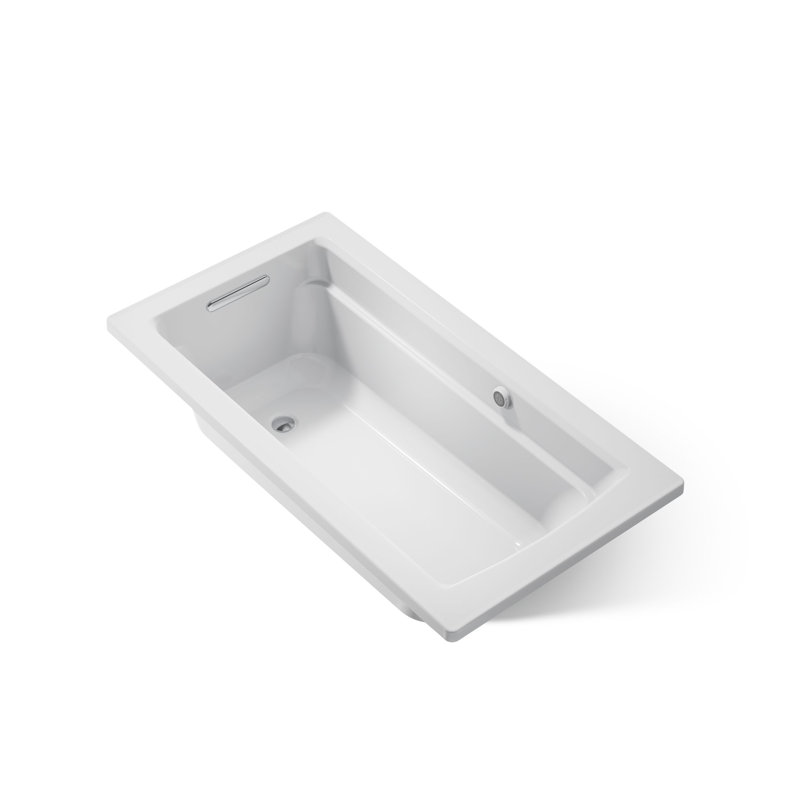 Archer 60" x 32" Soaking Bathtub, Ice Grey